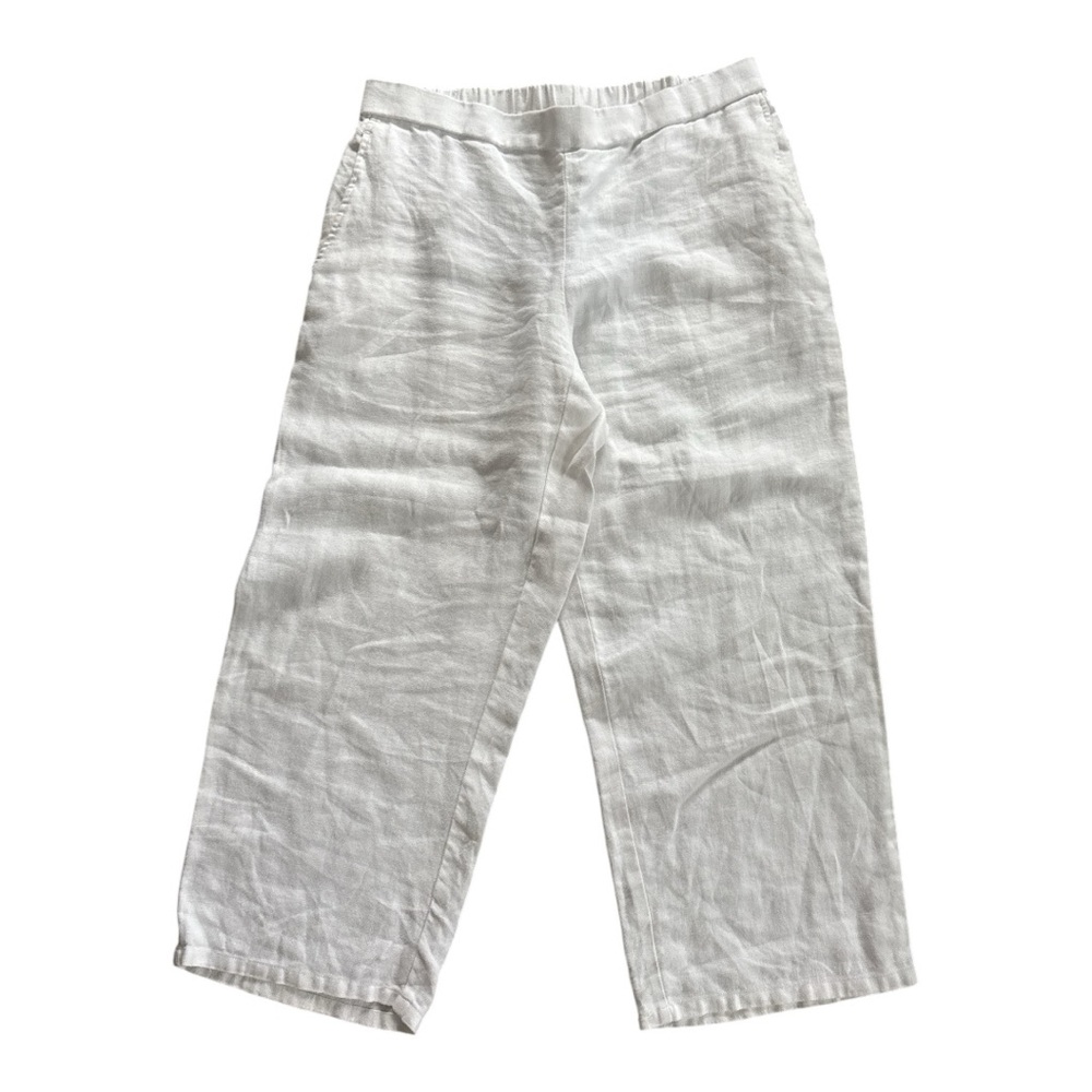 Eileen fisher Cropped Linen Pant